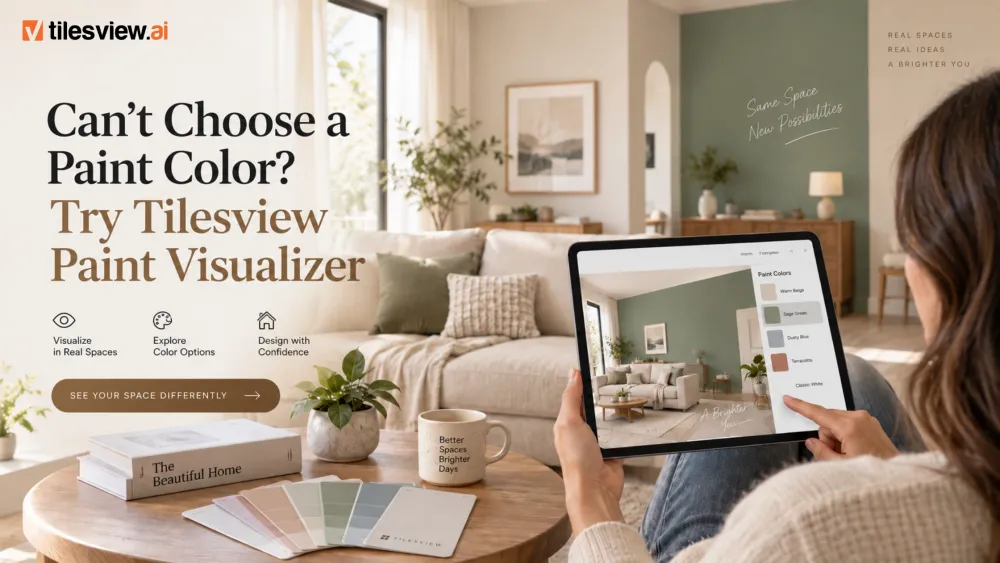 ¿No puedes elegir un color de pintura? Pruebe el visualizador de pintura Tilesview